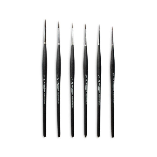 Short Liner Brushes | Pack of 6