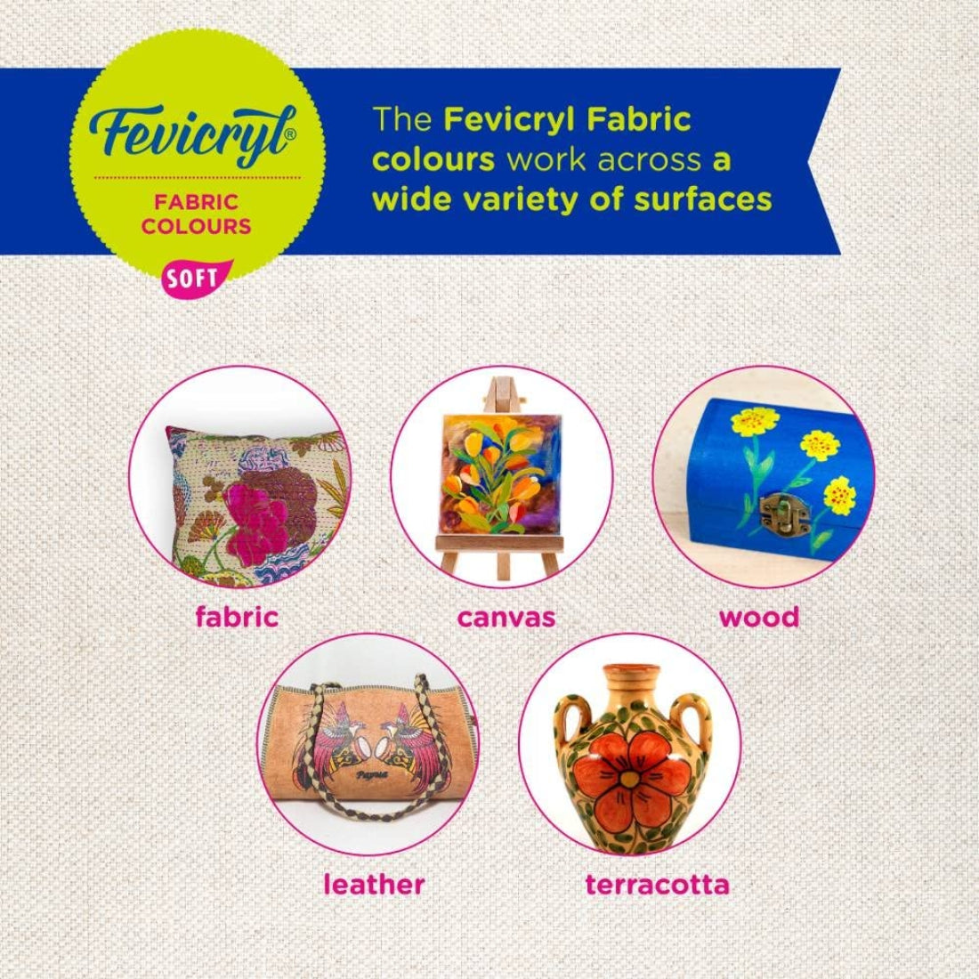 Fevicryl Fabric Colours - Soft