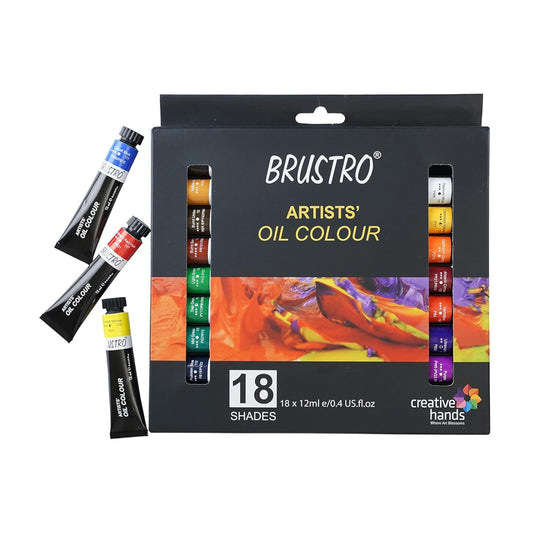Brustro Artists Oil Colour 18 Shades X 12 ML