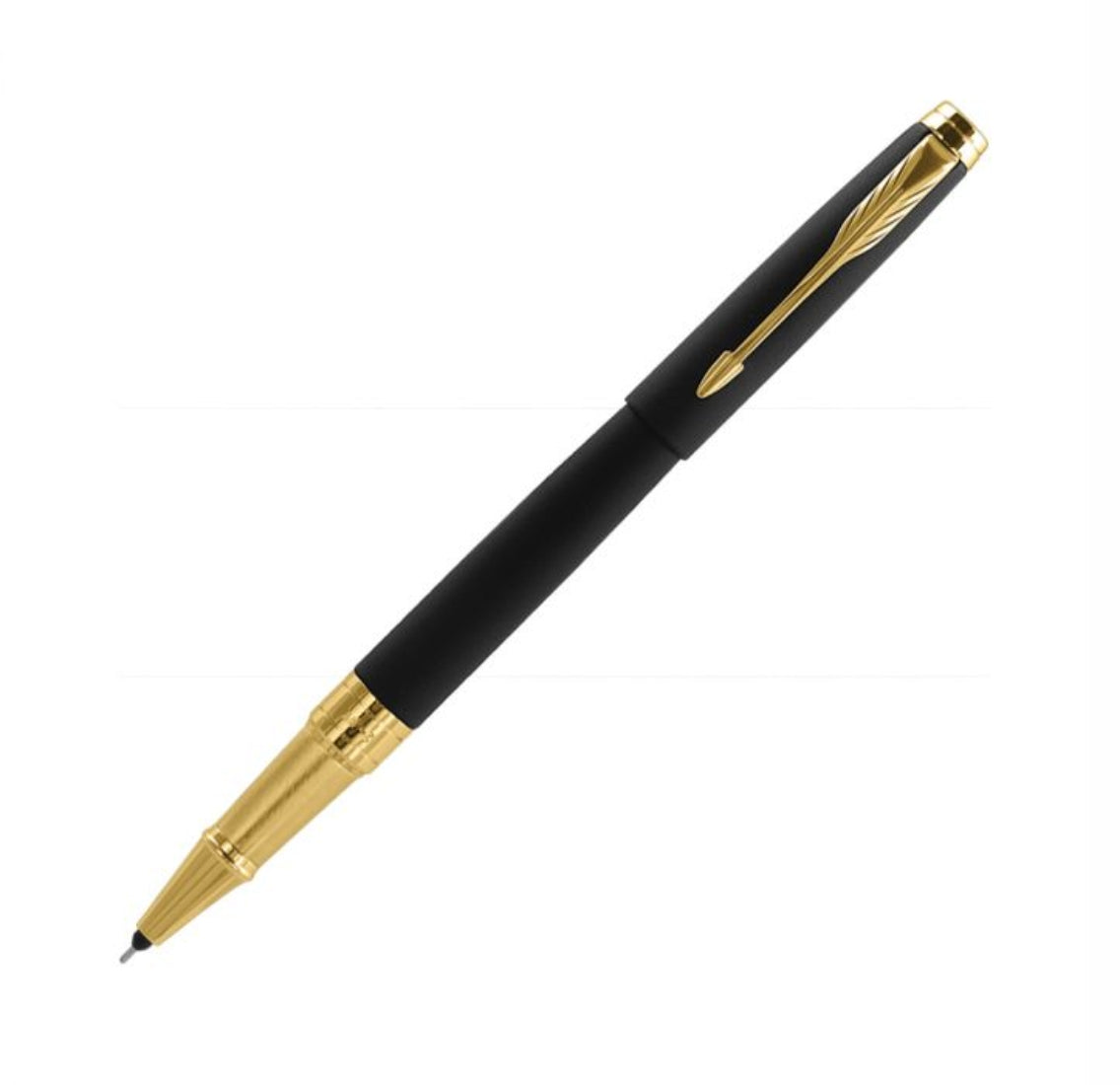 aster matte blue parker aster ball pen Parker Aster Matte Black Gold Trim Roller Ball Pen