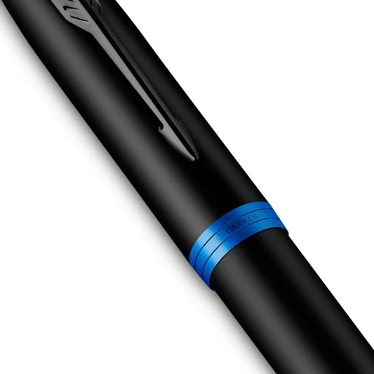Parker Marine Blue Black Trim Roller Ball Pen