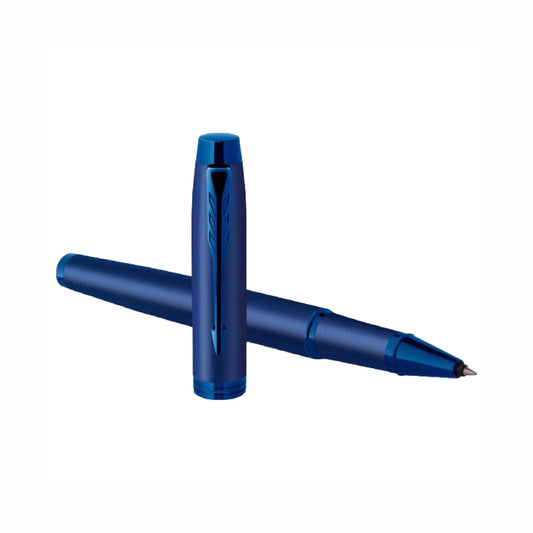 Parker IM Monochrome Blue Trim Roller Ball Pen