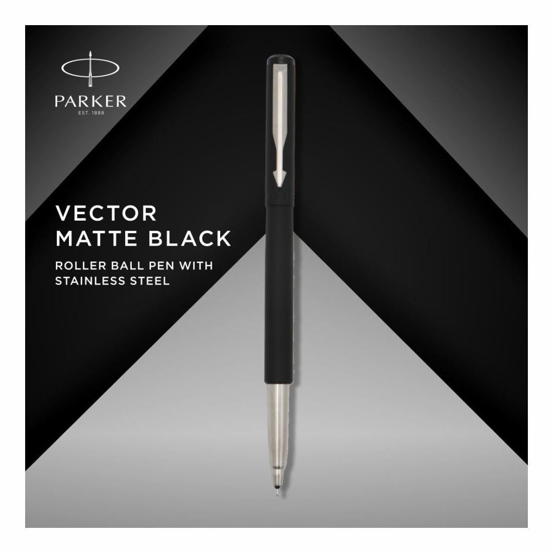 Parker Vector Matte black Roller Ball Pen – PAPERQUIRKS STATIONERY
