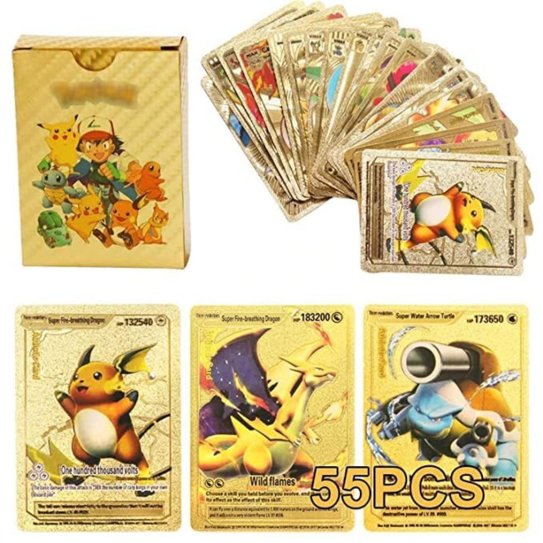 Pokemon Cards | 55 Cards Pack PAPERQUIRKS STATIONERY Pokemon Cards | 55 Cards Pack PAPERQUIRKS STATIONERY