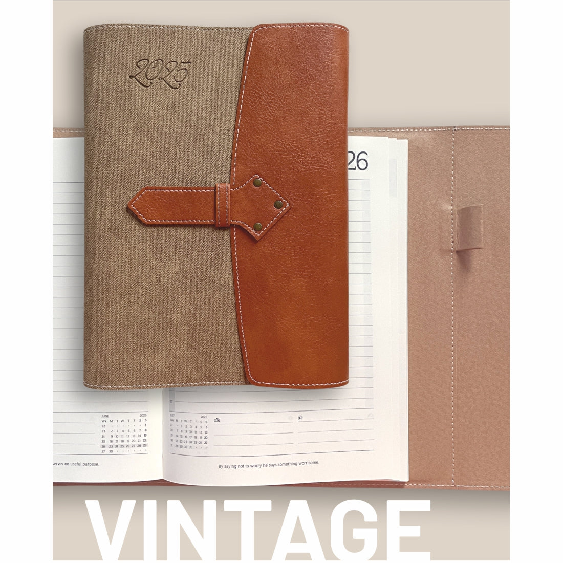 2025 Diary A5 - Vintage