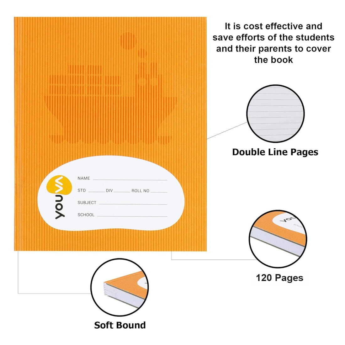 Navneet School Notebook Double Line / 2 Line – PAPERQUIRKS STATIONERY