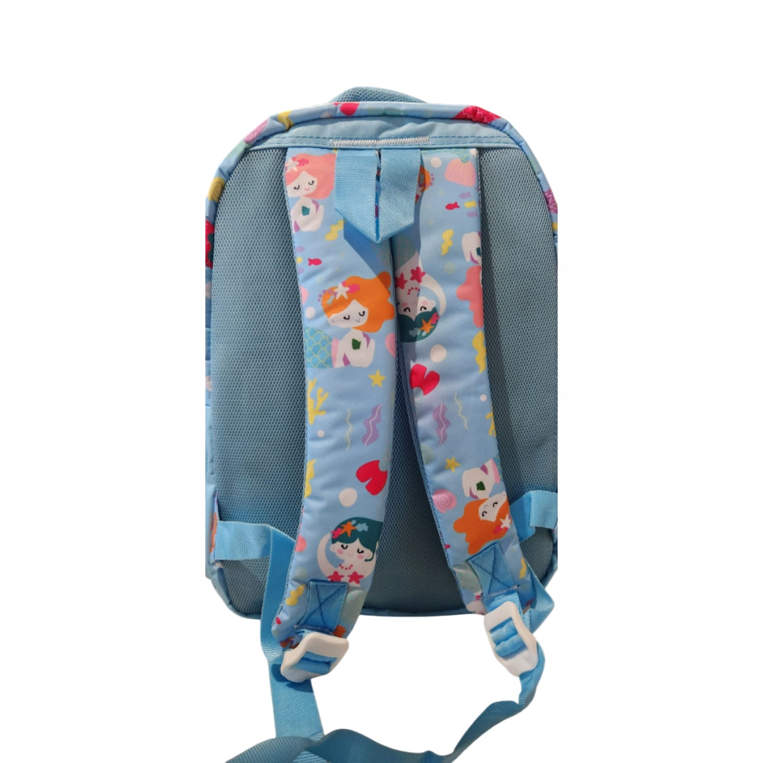 Mermaid Theme Kindergarten Backpack for Kids - 14 inches