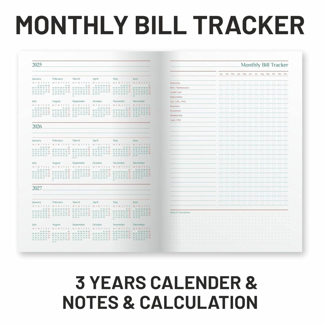 Anupam Monthly Planner 2026