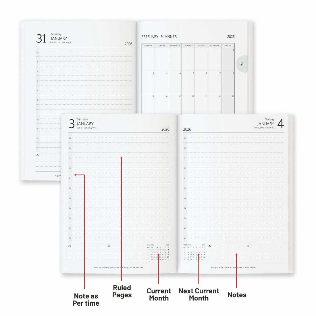Anupam crest Diary 2026 - A5 Size
