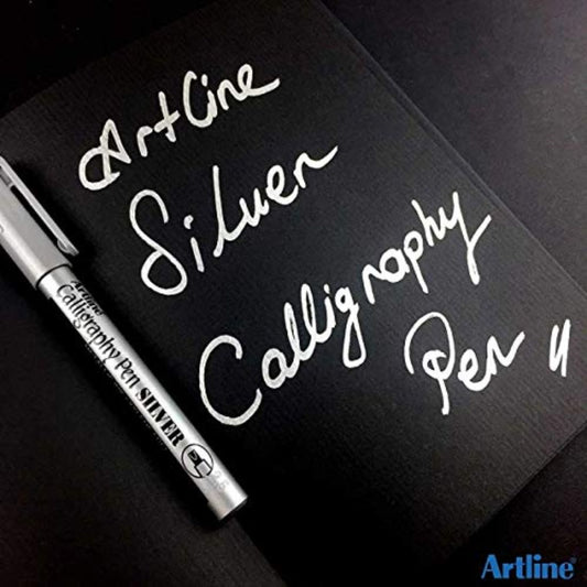 ARTLINE CALLIGRAPHY PEN METALLIC SILVER 25MM