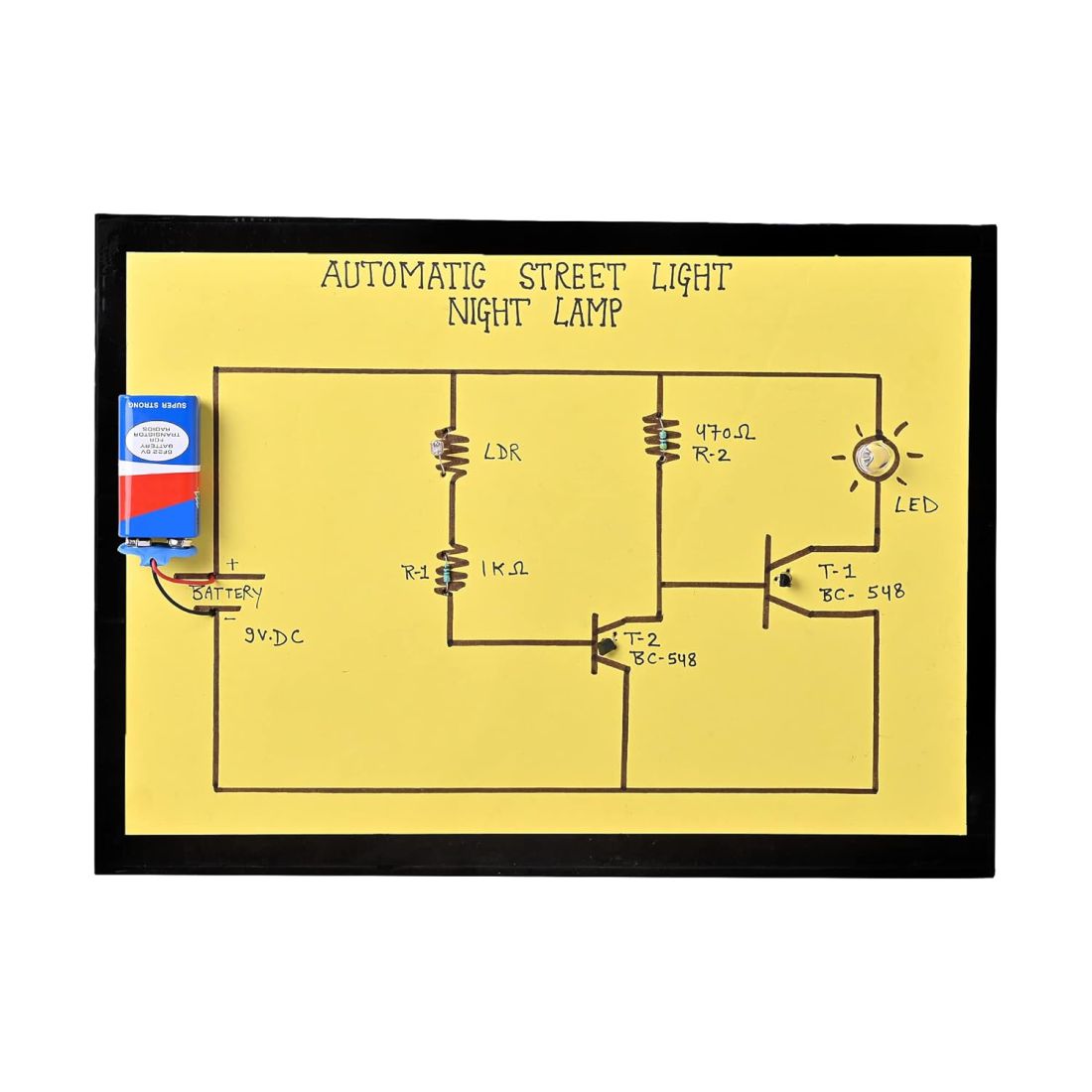 Automatic Street Light Model | 6X22X30 cm