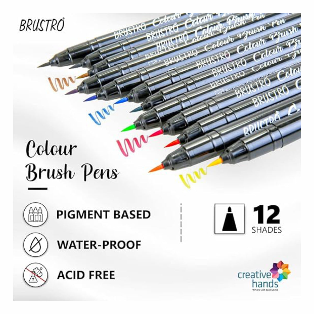Brustro Brush Pens - 12 Shades