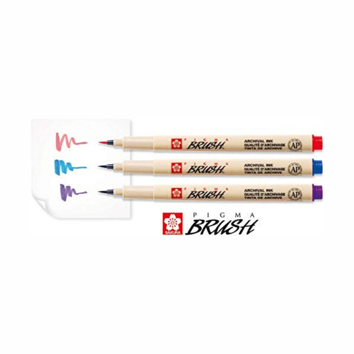 Sakura Pigma Brush Pen - Set of 6 – PAPERQUIRKS STATIONERY
