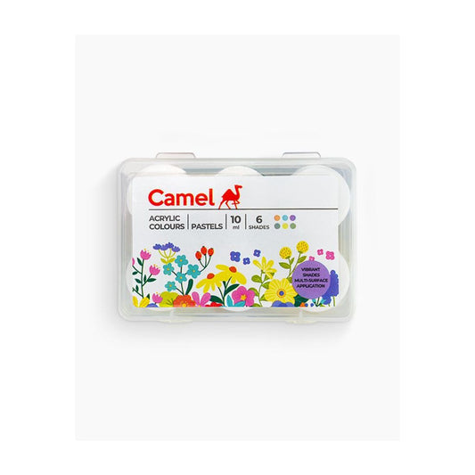 Camel Acrylic Pastel 6 Shades 10ML Each