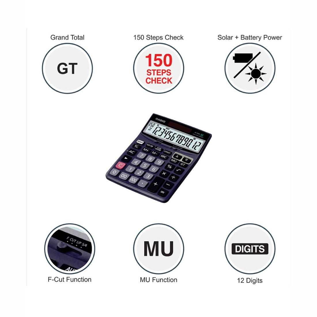Casio DJ-120D Check and Correct Calculator