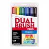 Dual Brush Pens - Set of 10