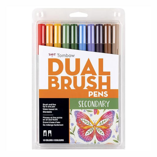Dual Brush Pens - Set of 10