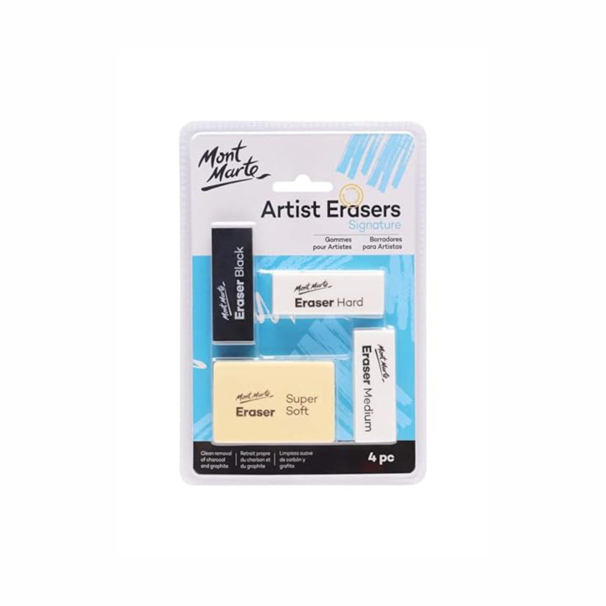 Mont Marte Artist Erasers - Set of 4