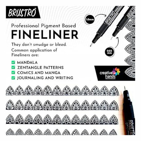 Buy Brustro Black Technical Pen 0.6Mm (Pack Of 6) Online at Best Prices in  India - JioMart.