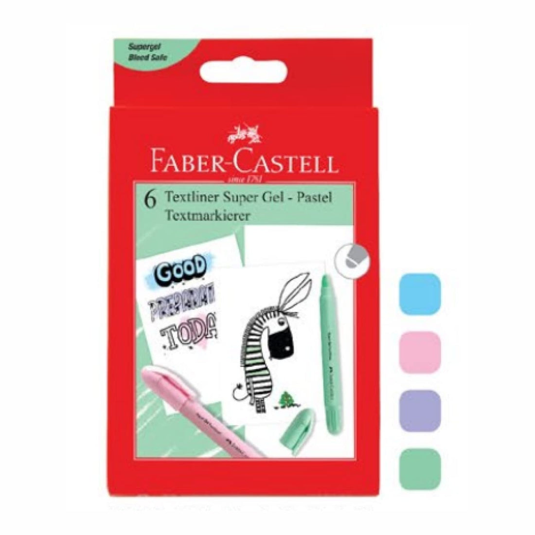 Faber castell Gel Crayon Highlighter - Pastel Shades 6Pc