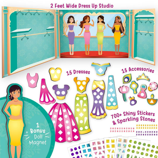 IMAGIMAKE DIY MAGNETIC DRESSUP INDIAN PRINCESS MG02