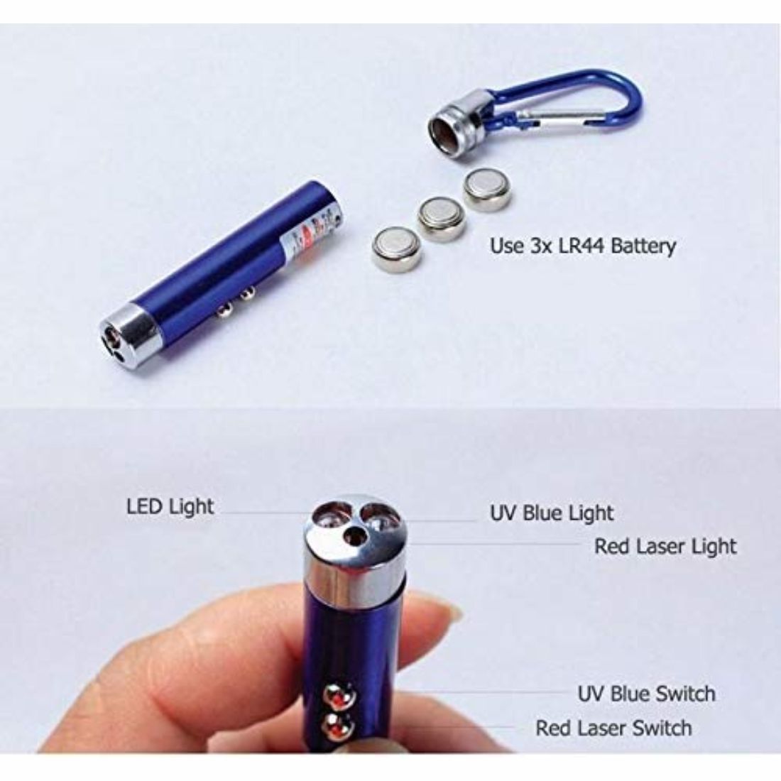 3 in 1 Laser Light with Keychain | Pack of 1