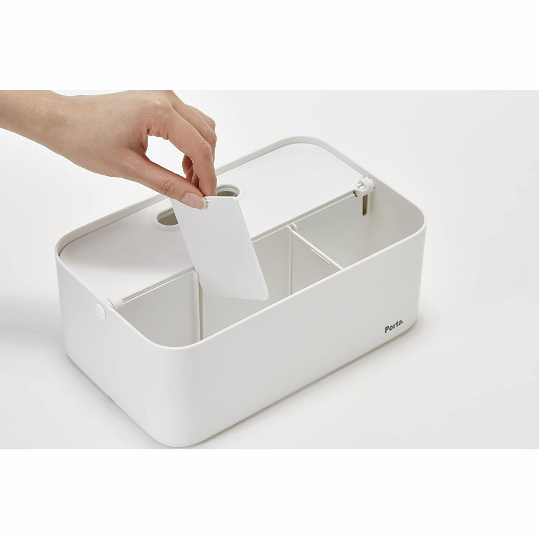 Litem Porta Fold Desk Organizer | White