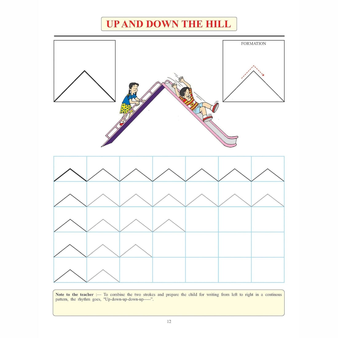 Lines and Curves Pattern Writing