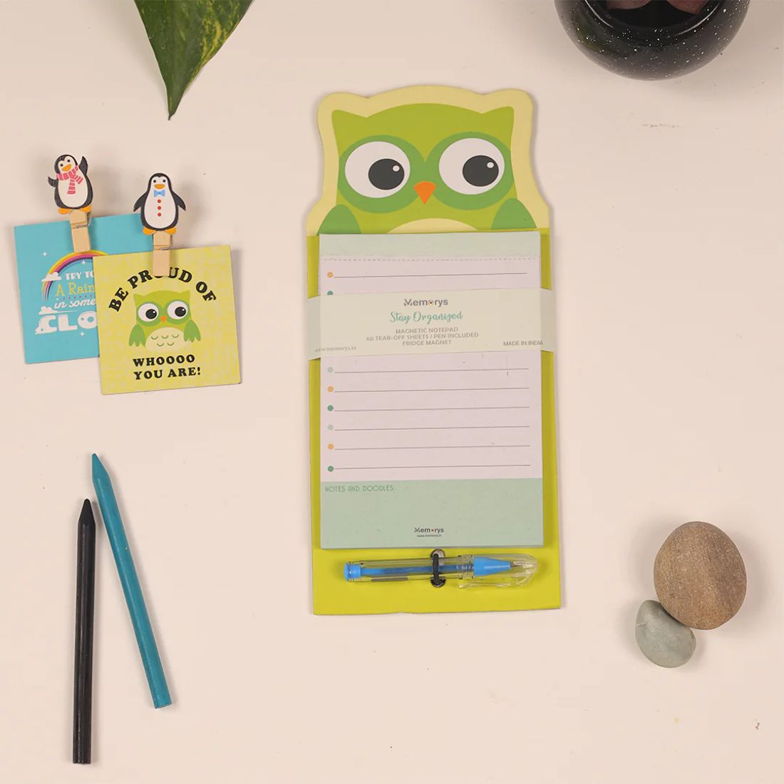 Memorys Stay Organised Magnetic Notepad - 60 Sheets