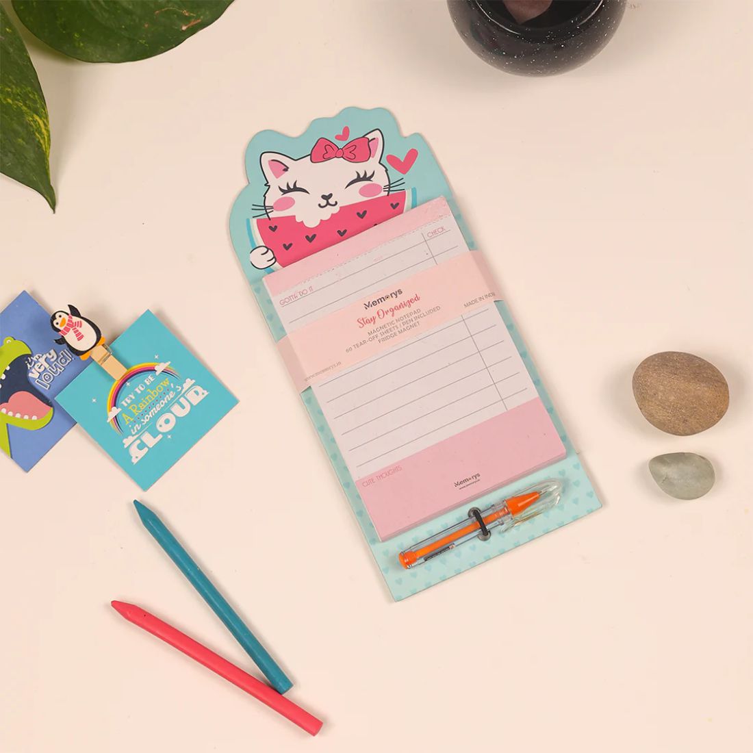 Memorys Stay Organised Magnetic Notepad - 60 Sheets