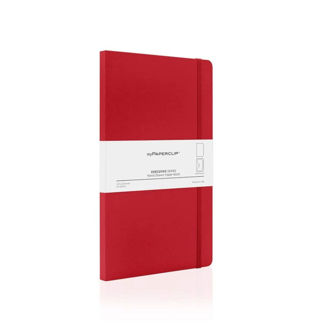 myPAPERCLIP Executive Series Hand Drawn Paper Back Notebook | 192 Ruled Pages