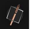 Parker Ambient Rose Gold Black Metal Trim Roller Ball Pen