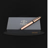 Parker Ambient Rose Gold Black Metal Trim Roller Ball Pen