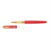 Parker Aster Matte Red Gold Trim Roller Ball Pen (With Cardholder) GiftPack