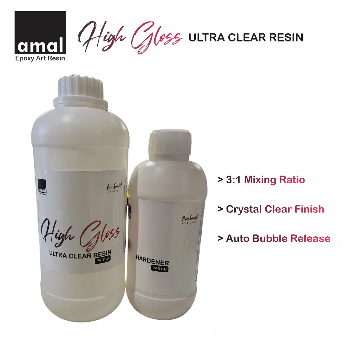 3:1 Ultra Clear Resin | High Gloss | 1 KG