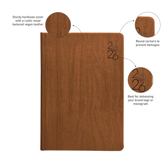 Scholar Timber Diary 2026 - A5 Size