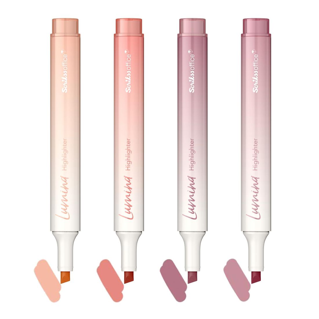 Scrikss Office Lumina Highlighters | Pack of 4 Pcs