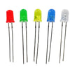 5mm LED Light Assorted Kit | Green Yellow Red White Blue | 50 Pcs