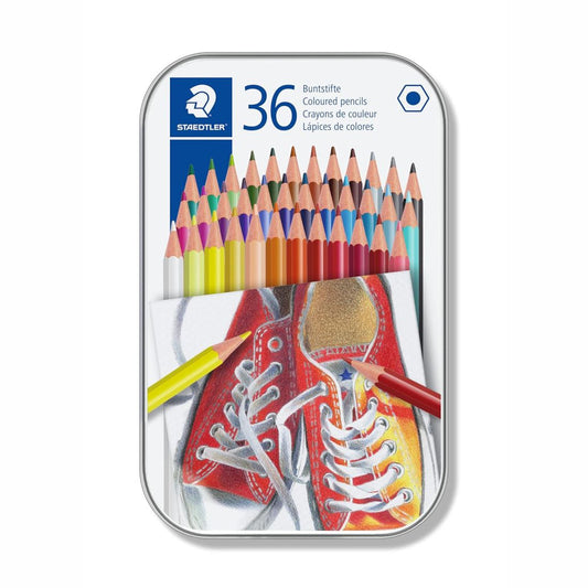 Staedtler Coloured Pencils in Metal Box | 36 and 72 Shades