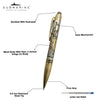 Submarine Jai Shri Ram with Rudraksh Ball Point Pen 0.7mm | Metal Body