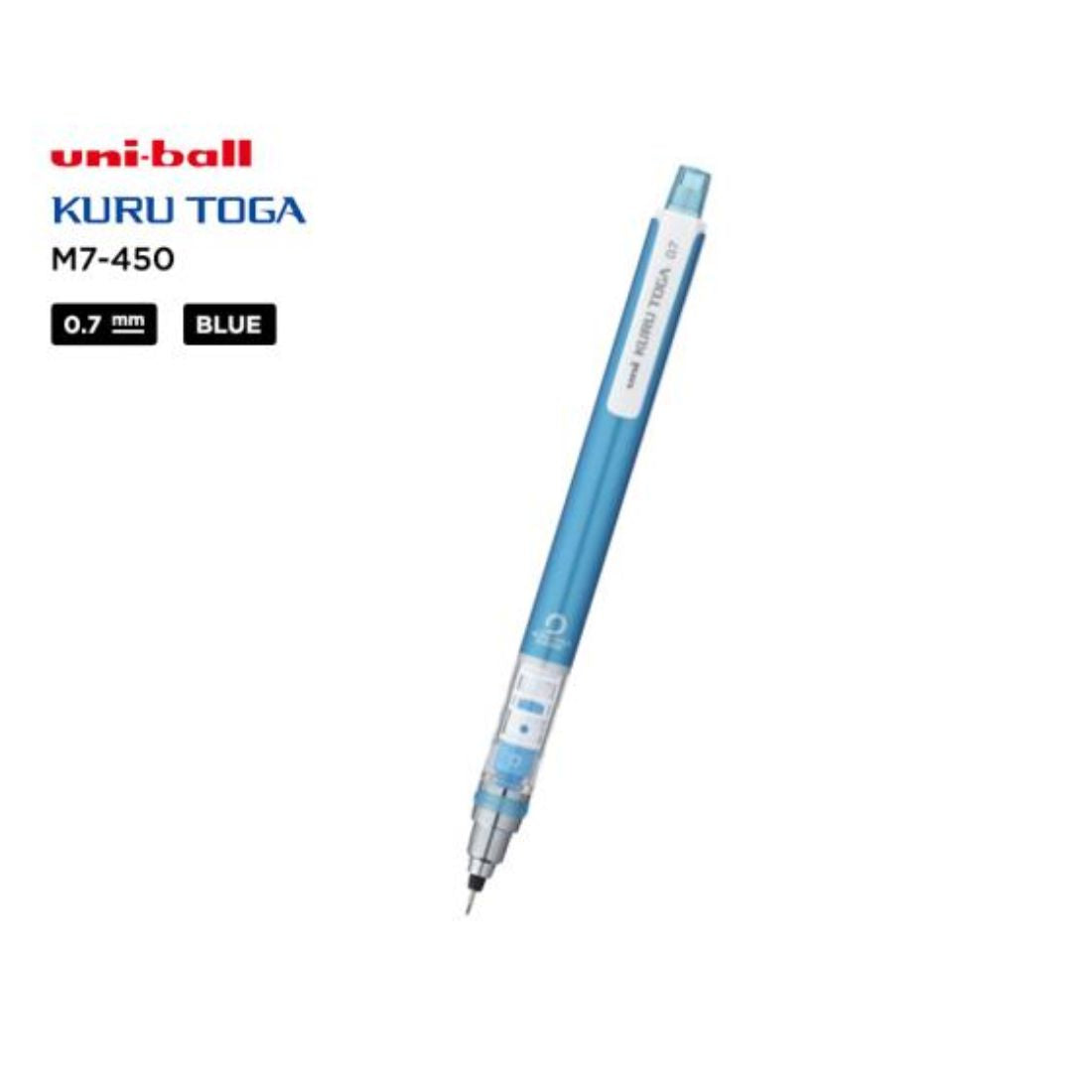 UNI KURU TOGA AUTO-ROTATING LEAD MECHANICAL PENCIL WITH LEAD