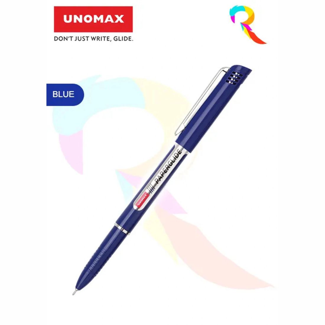 Unomax Paper Glide BallPoint Pen 0.7mm | Pack of 10 Pcs