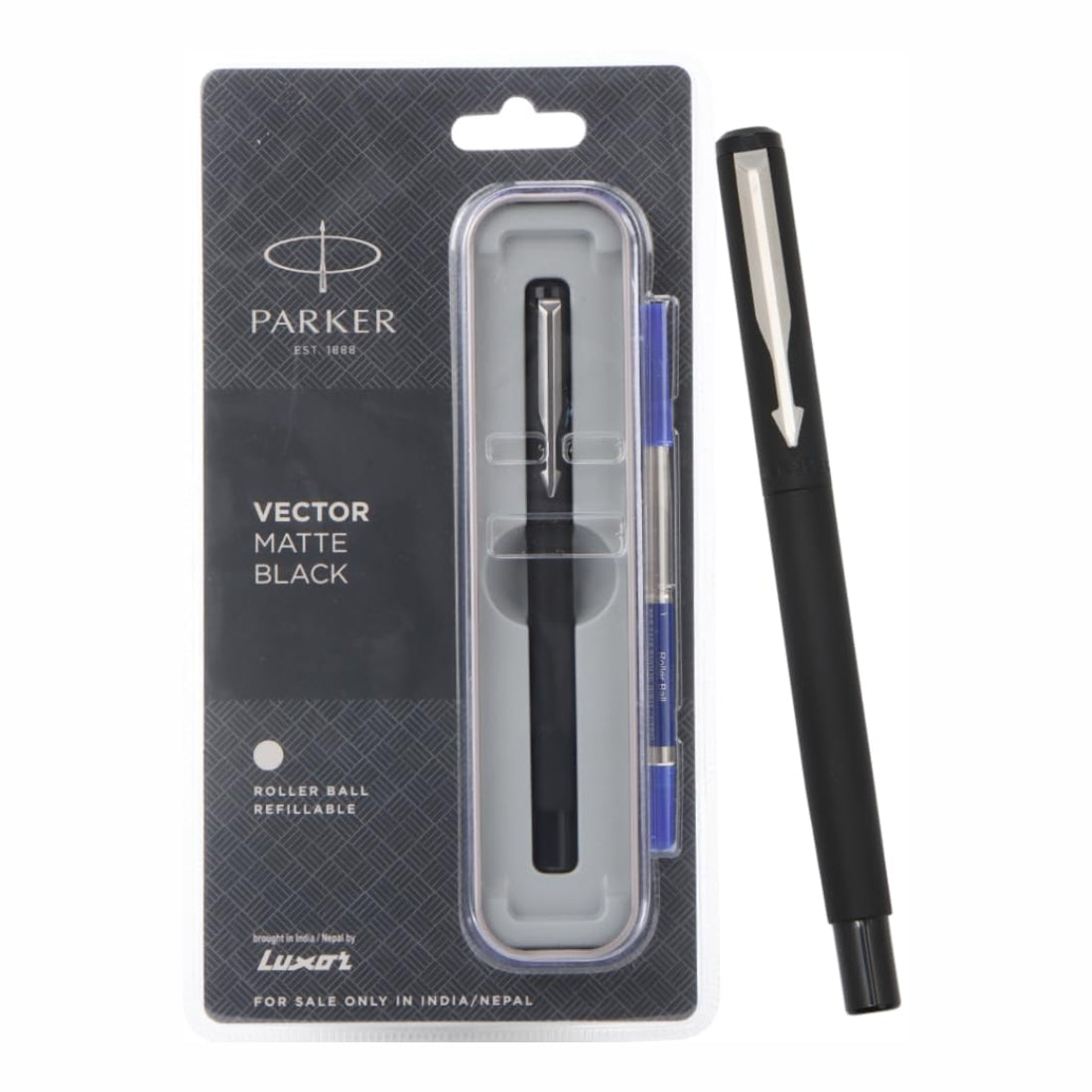 Parker Vector Matte black Roller Ball Pen – PAPERQUIRKS STATIONERY