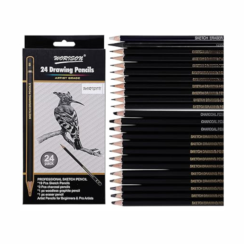 Worison Drawing Pencils - Set of 24