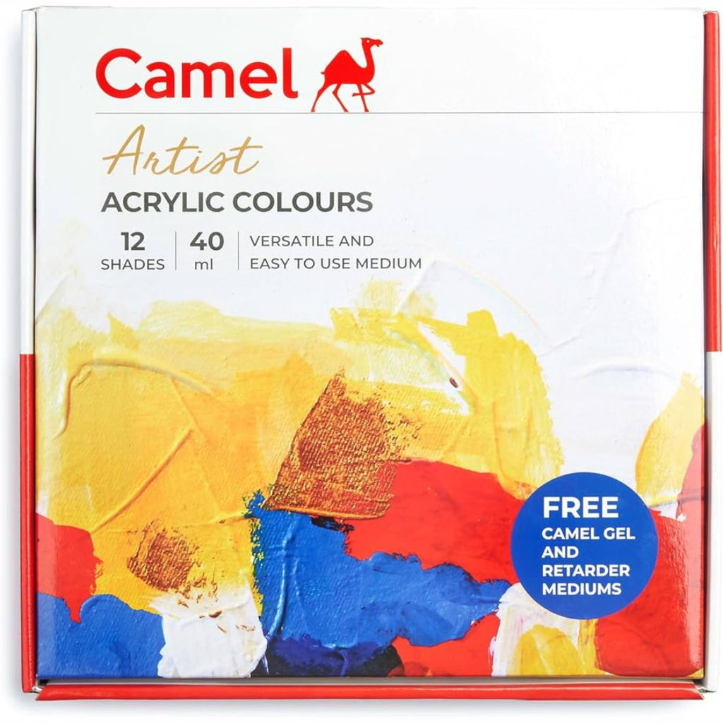 Camel Artist Acrylic Colours | 12 shades X 40 ml