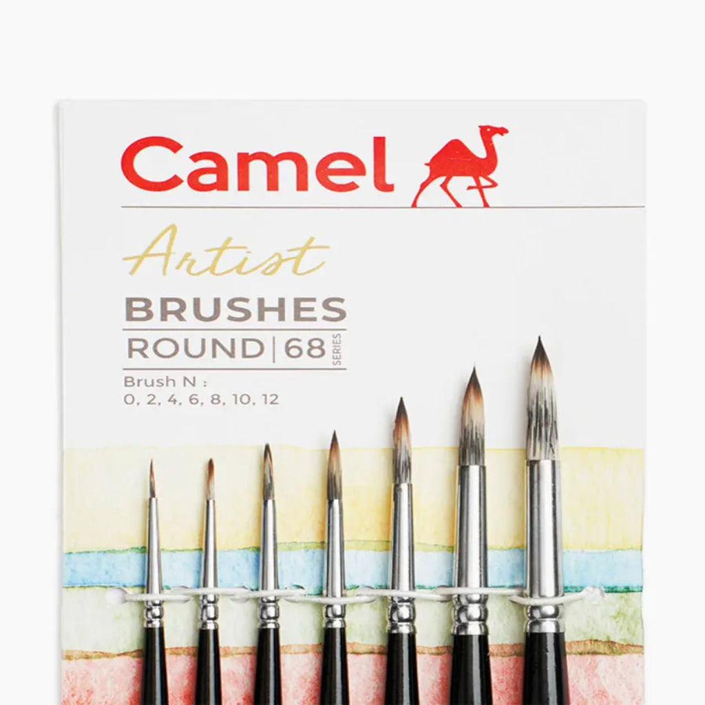 Camel Artist Brushes Round Sr. 68 Set of 7 Pcs