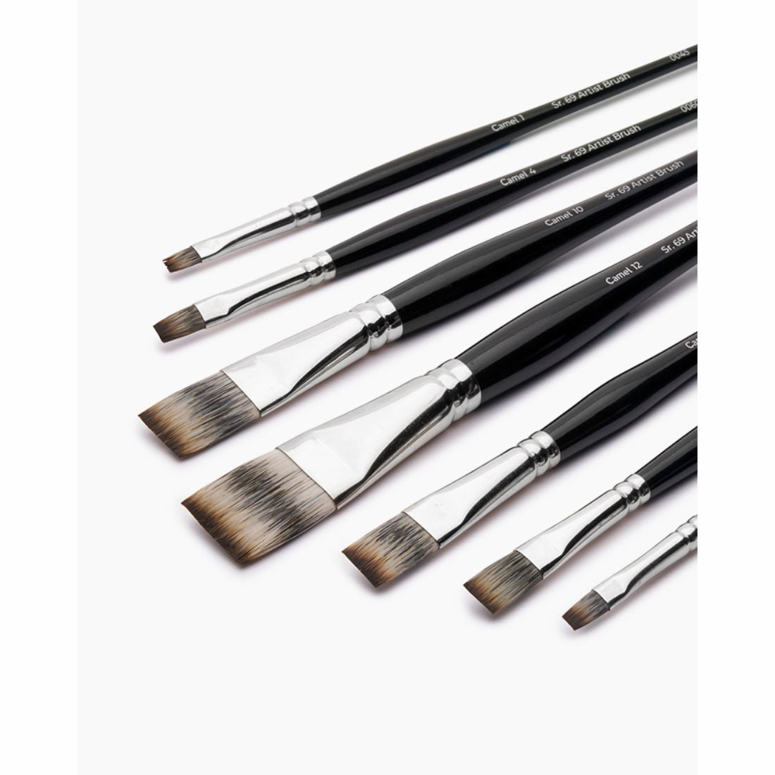 Camlin Artist Brushes Flat Sr. 69 Set of 7 Pcs