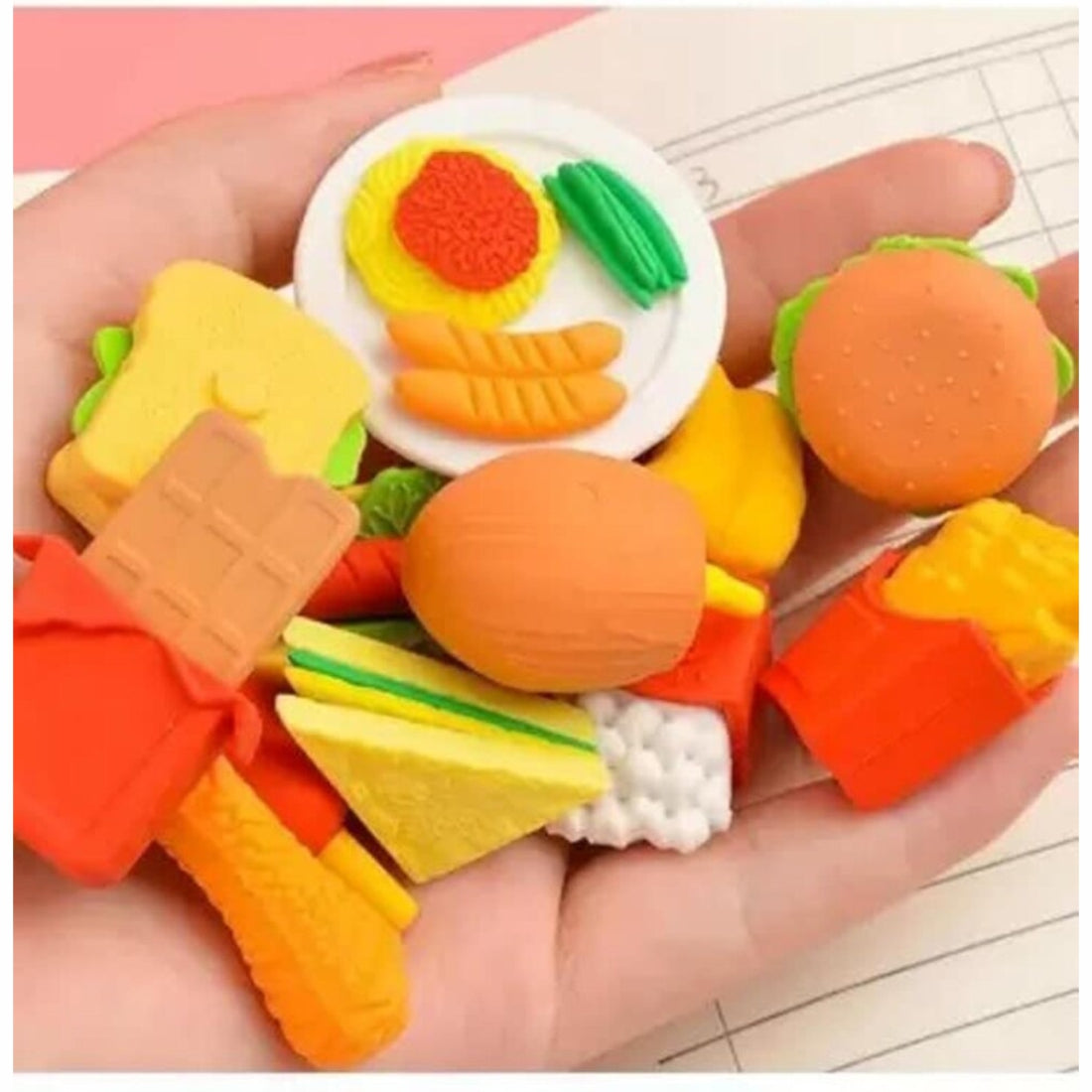 Fast Food Erasers 4Pc.