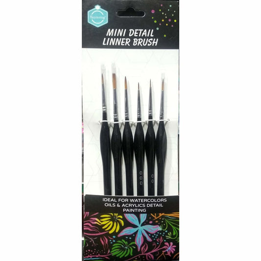 Keep Smiling Mini Detail Linner Brush Set of 6 Brush