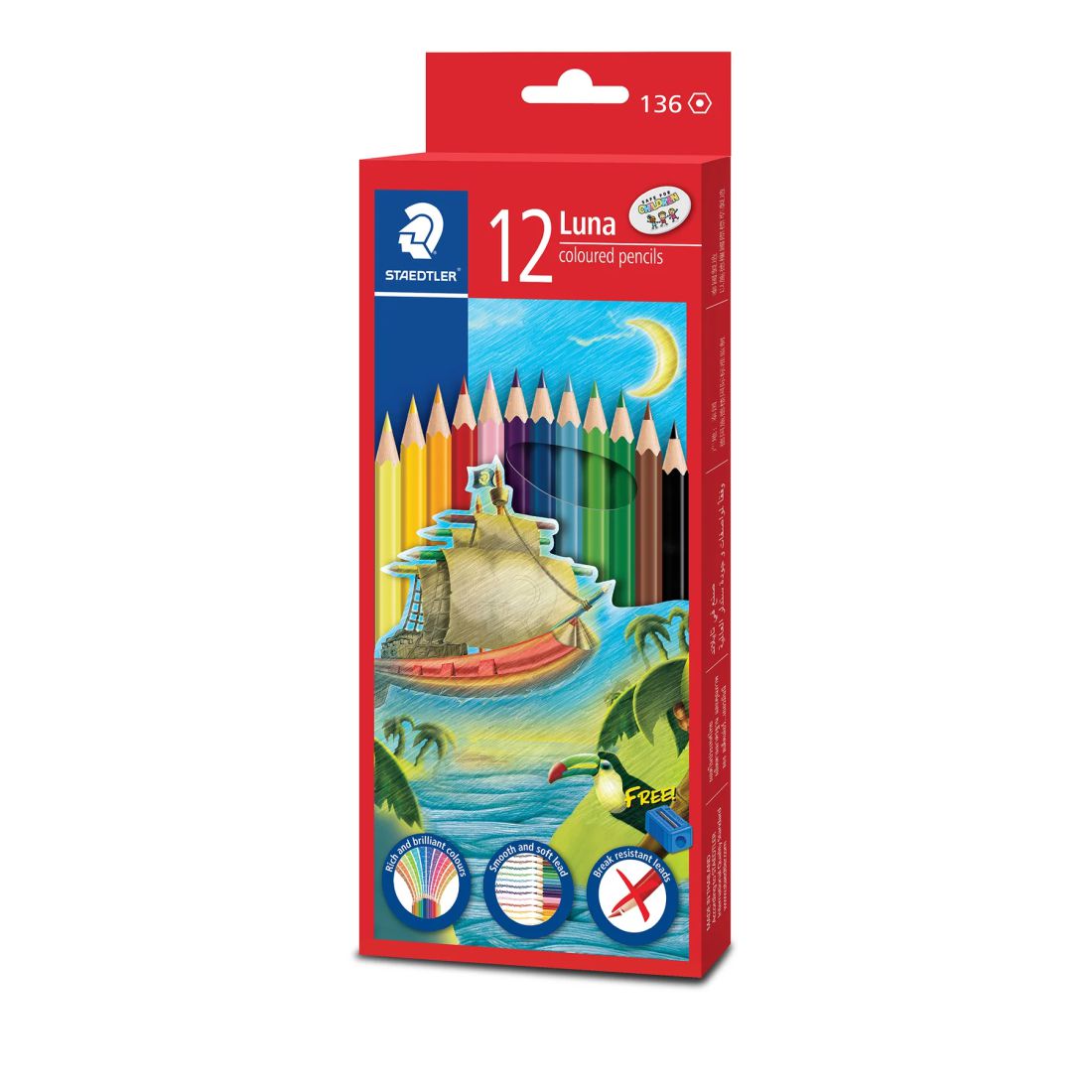 Staedtler Luna Coloured Pencils | 12, 24 Shades